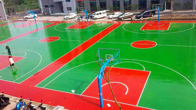 硅PU籃球場