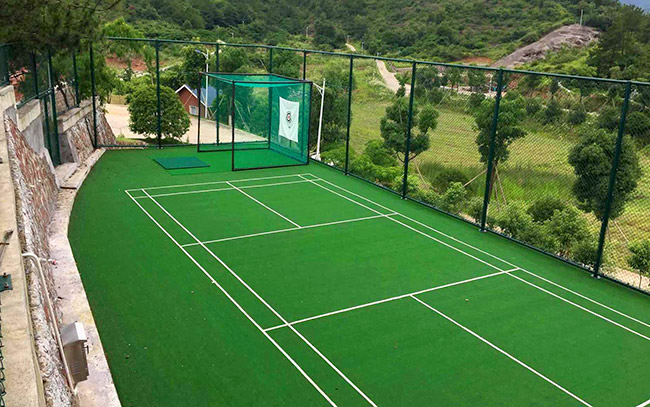 硅PU排球場