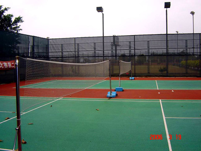 硅PU排球場