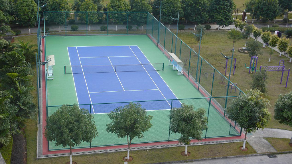 硅PU網球場