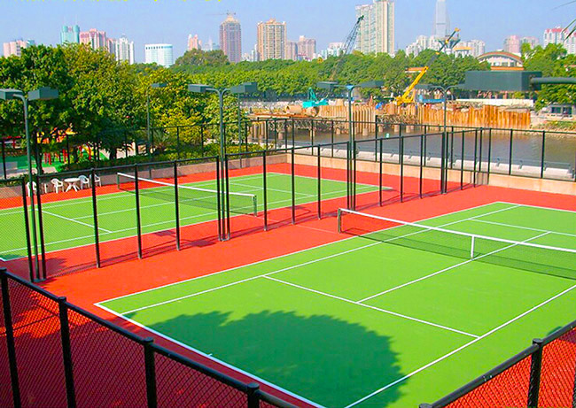 硅PU羽毛球場