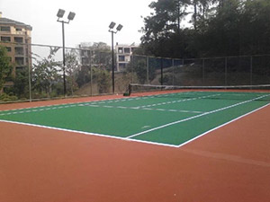 丙烯酸網球場——肇慶端州區星湖名郡順利完工