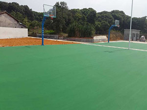 丙烯酸籃球場——東莞常平鎮白石崗村委完工！