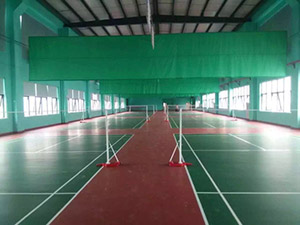 1200平方米硅PU羽毛球場(chǎng)——東莞松山湖生益科技