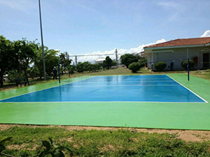 5mm硅PU排球場(chǎng)——海南三亞中海石油南山基地完工