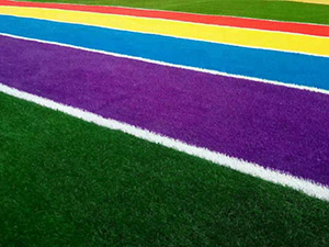 幼兒園彩色人造草——深圳寶安區(qū)觀瀾東王完工