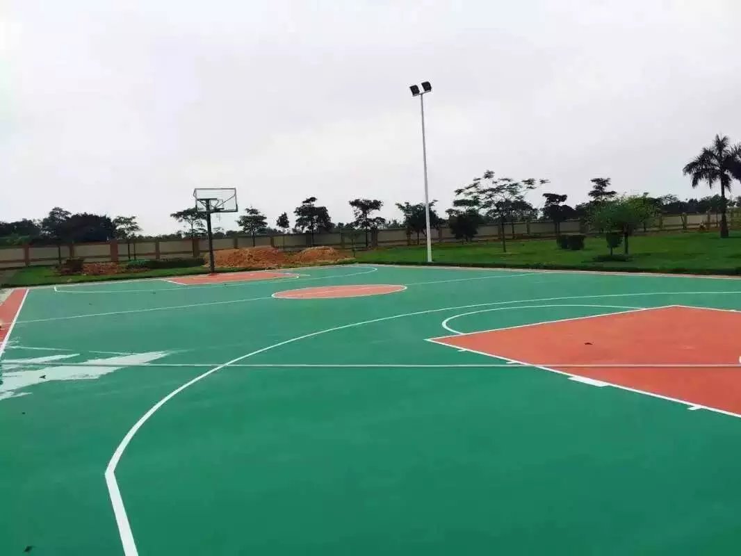 茶山景宇制衣廠丙烯酸籃球場完工！