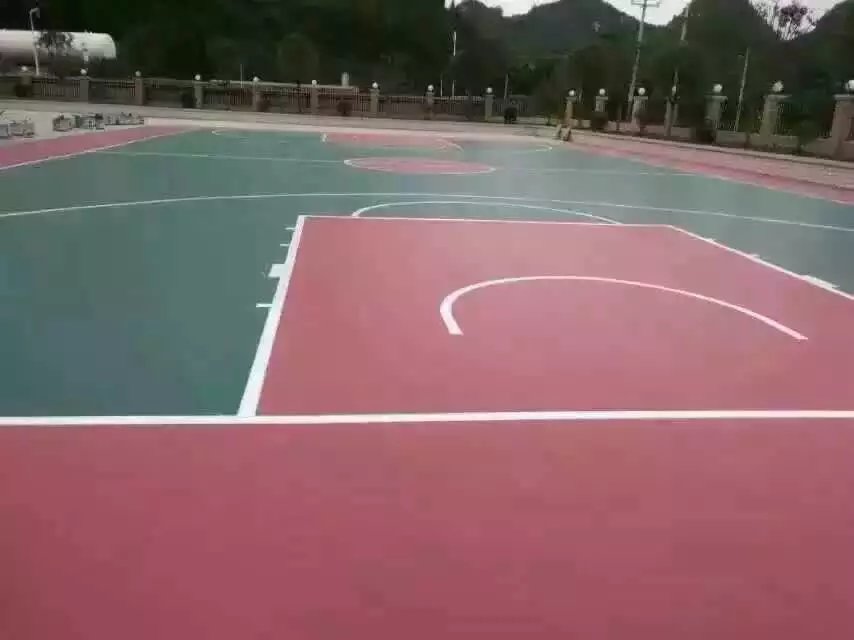 貴州安順黃果樹室外硅PU球場(chǎng)完工！