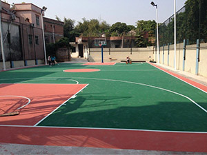 丙烯酸籃球場-東莞市南城蛤地村委